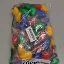 QZYL 8 Pack Christmas Necklace Light Up, Colorful Christmas Party Favor, 9 LED Bulbs Christmas Necklaces for Women with 3 Flash Modes Suitable for Xmas New Year Eve Party Favor Accessories Supplies