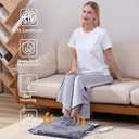 Gintao Heated Electric Foot Warmers for feet,22"20" Foot Heating Pad,Soft Flannel Sherpa Feet Warmers for Women and Men,ETL/FCC Certified, 2H Auto Shut Off,3 Temperature Setting, Perfect Gifts, Gray