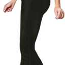 Hybrid & Company Women's Slim Boot Cut Stretch Pants (7, Denim-black3)
