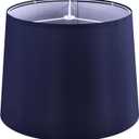 GOSO Charming Blue Lamp Shade Medium Drum,111310 Inches Spider Art Deco Lampshades for Table Lamps and Floor Lamp Replace the Decorated Bedroom,Dining Room,Living Room,Simple Assembly