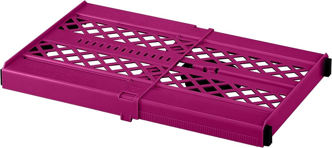 LockerMate Adjust-A-Shelf Locker Shelf for School Organization, Adjustable 12-15", Holds Up to 10 lbs, Pink
