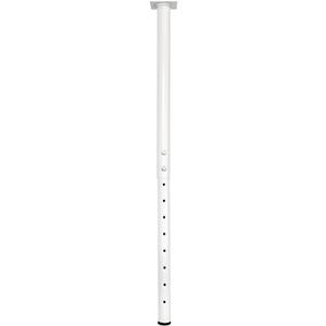 QLLY Adjustable Metal Table Leg, 24-40 inch, 60-100cm, Home Office DIY Desk Leg, Furniture Leg Set (1, White)