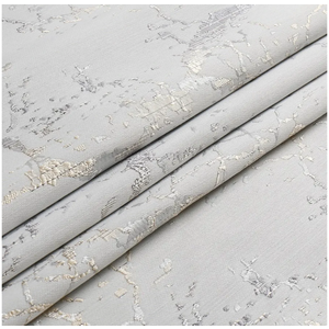 Majestic Giftware Premium Jacquard Fabric (1232-60X72) | 60" Wide X 72" Length Lvory/Silver/Gold Cloth for Table Runner, Upholstery, Pillows & Window Treatments | Soft & Washable Cloths for Home