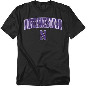 Official Collegiate Arch Logo Secondary Unisex Adult T Shirt Collection 1 (Black, S)