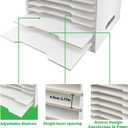 13x20 Wooden Construction Paper Organizer,Larger Size Wooden Literature Organizer,7 Tier Construction Paper File Sorter Storage,Large File Suitable for Home,Classroom and Office