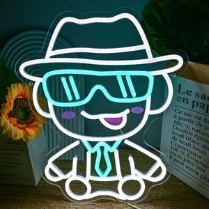 Cute Forgotten Neon Sign, Dimmable Led Light Sign for Wall Decor Cartoon Game Room Decoration Light Up Sign for Video Game Fans Christmas Birthday Gift