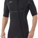 Hevto Men Wetsuit Shorty 2mm Neoprene Short Wet Suit for Surfing Diving Swimming Snorkeling Paddle Boarding XXL