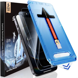 MAGIC JOHN 2 Pack for iPhone 16e 6.1inch Privacy Screen Protector, Tempered Glass Film, Auto Dust-Elimination, Bubble Free, Easy Installation