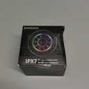 Bluetooth Speaker, Shower Speaker IPX7 Waterproof, Speakers Bluetooth Wireless with Rich Bass, Portable Speaker with LED Light, Suction Cup,8H Playtime, for Bathroom Party Beach, Ideal Gifts, Black