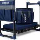 Aimerla K7 Foldable Garden Kneeler Seat, Upgraded Anti-Slip Base, 350LBS Capacity, 10.2" Wide EVA Pad & Detachable Cloud Cushion, 2-in-1 Kneeler Bench for Seniors, Gardening Gifts for Parents