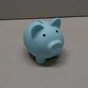 H&W Piggy Bank, Plastic Coin Bank, Unbreakable Money Banks, Cute Piggy Banks, First Money Box, Best Birthday Gifts Home DecorationBlue (Large)