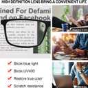 OCCI CHIARI Blue Light Blocking Men's Reading Glasses Computer Stylish Readers 0 100 125 150 175 200 225 250 275 300 350(Grey 0)