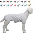 Lovelonglong Pet Clothing Dog Costumes Basic Blank T-Shirt Tee Shirts for Large Dogs White XXXXL