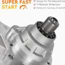 Starter for 2003-2007 6.0L V8 Ford F250 F350 Super Duty, for 2003-2005 6.0L Excursion, for 2004-2005 6.0L E350 Club Wagon, for 2004-2010 6.0L E350 Super Duty, LCF 2006-2010, 6670 410-14050