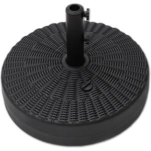 C-Hopetree 88 lb Heavy Duty Water Fillable Round Base Stand Weight for Patio Outdoor Market Table Umbrella, Black