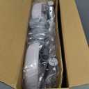 Toilet Seat Riser for Seniors, Raised Toilet Seat with Handles, Adjustable Height & Width, 400lb Handicap Elevated Toilet Seat, Fit Any Toilet (Grey)