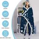 GEEMBI Birthday Gifts for Mom - Mama Bear Blue Blanket Hoodie 47x72 in - Mom Birthday Gifts from Daughter Son Husband, Mama Gift Ideas, Gift for Mother Grandma Wife, Hoodie Blanket for Women