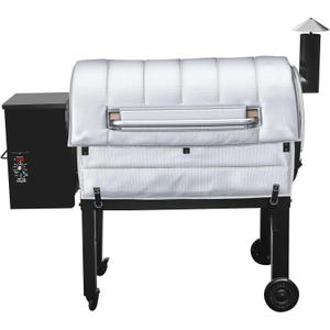Insulation Blanket for Traeger pro 34 Series TFB65LZBC and Texas Elite 34 Series TFB88PZBO Wood Pellet Smoker Grill,BAC628 Pro 34 Insulation Blanket Grill Accessory for Winter ,Silver