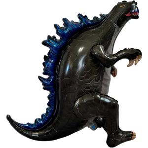 Dinosaur Balloon JUMBO Mylar Standing Foil Balloons - Black | Birthday Party Decorations Supplies and Decor | Dinosaur Lover Gifts for Kids Birthday Party and Celebrations