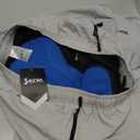 Bikewa Men's Mountain Bike Shorts 3D Padded Loose-fit Biking Riding Cycling Bicycle Biker Shorts Zipper Pockets (X-Large, Light Grey)