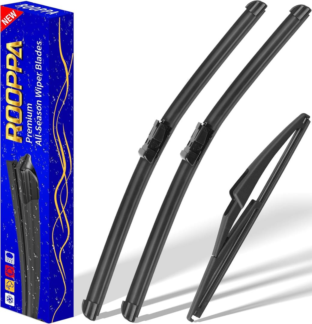 3 Wipers Replacement for 2015-2020 2021 2022 2023 jeep renegade, Windshield Wiper Blades Original Equipment Replacement - 22"/20"/11" (Set of 3) Top Lock