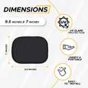 EcoNour Miniature Static Cling Window Shade for Car Sun Visor (2 Pack) | Windshield Sun Shade Static Cling for Driving Glare Shield | Cling Car Shade for Windshield | Sun Glare Protection Accessories