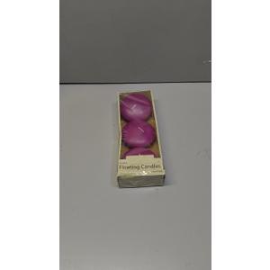 Zest Candle 3-Piece Folding Candles, 4-Inch, Purple