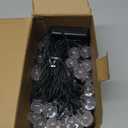 Red and White Solar Christmas String Lights, 2-Pack Total 100 LED 64FT Crystal Globe Solar Lights Outdoor Waterproof, Christmas Decorations with 8 Lighting Modes for Xmas Tree Wedding Patio Party