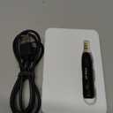 HVMLAK Bluetooth 5.4 Car Aux Adapter with Enhanced Microphone, 3.5mm Jack for Car Home Stereo, USB-C Charging, Sturdy Case, 1 Piece