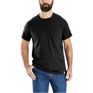 Carhartt Men's Big & Tall Force Relaxed Fit Midweight Short-Sleeve T-Shirt, Black, Large Tall