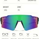 2 x 1/2/3 pcs Youth Baseball Glasses Boys Girls UV400 Kids Teen Softball Sunglasses Child Young Men Women Bike Football Eyewear - NY7