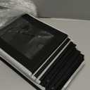 Cube Storage Bins with Lids, Clear Window Storage Baskets for Organizing, Fabric Organizer Bins with Handle, Cloth Storage Bins for Shelves, Closet, Clothes, Towels, 4 Packs, Black