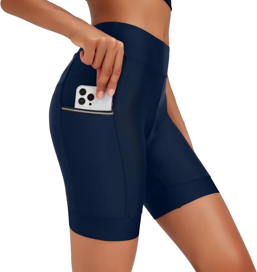 beroy Womens Cycling Shorts (Blue, XL)