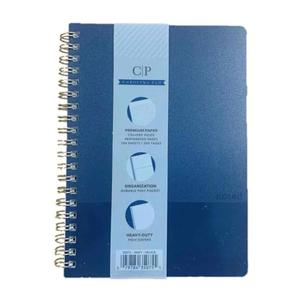 2 x Carolina Pad College Ruled Executive Personal Notebook ~ Noted Neutrals (Navy; 5" x 7"; 100 Sheets, 200 Pages)