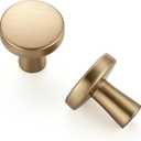 Ravinte 30 Pack Champagne Bronze Cabinet Knobs Mini Round Knobs Single Hole Solid Drawer Pulls for Dresser Drawers -1 Inch Diameter