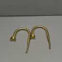 Premium Curtain Holdback, Quality Metal Decorative Curtain Holdbacks with Zinc Alloy Cap Finials,Rust-Proof, Set of 2 Window Curtain Holdbacks,Brass