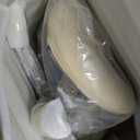 Saddle Stool with Wheels,Rolling Stool,Rolling Chair Ergonomic Swivel Rolling Chair with Hydraulic Lifting Height Adjustable Rolling for Office Medical Massage Salon Drafting(White)