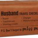 Husband Gifts, Christmas Birthday Gifts for Husband, Gifts for Husband, Husband Birthday Gift, Valentine Present for Husband, Water Resistant PU Leather Toiletry Bag for Husband