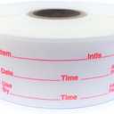 Dissolvable Food Storage Labels for Home and Restaurant Use - Dissolves in Water in 30 Seconds - No Adhesive Residue - Perfect for Glass, Metal, Plastic Containers - 1x2 inch Size 500 Labels per roll