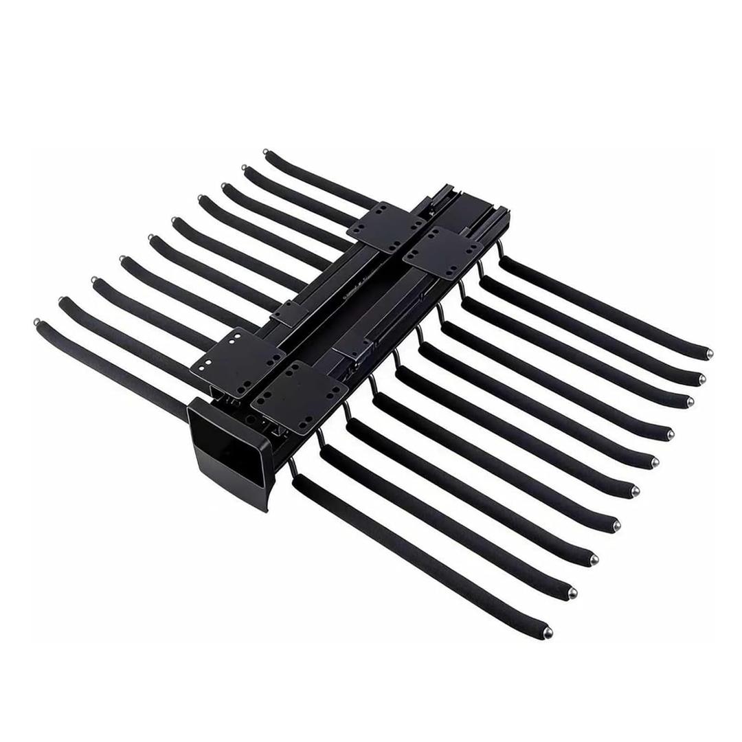 XJLXJH Pull Out Pants Rack 20 Arms Steel Slid Pant Rack （Black）
