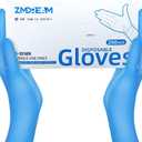 ZMDREAM Nitrile Gloves 4-mil Thick 200 & 2000 Counts Latex-Free, Powder-Free, Textured Grip 4 Sizes for Exam, Food Service, M