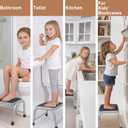 Valeo Step Stool,Step Stools for Adults Kids with Non-Slip Rubber Feet, 600 Lbs Capacity, Heavy-Duty Metal Step Stool for Kitchen, Bathroom, RV, Camping, Office, Bed Steps for High Beds
