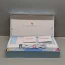 Mini Mahjong Set for Kids & Beginners, Portable Travel Mahjong Tiles Set American for Family, 160 Acrylic Mini Mahjong Tiles with Carrying Bag, Mat, Racks, Mah Jong Starter Kit for Ages 6+ (Blue)