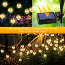 Outdoor Solar Lights for Yard, 4 Packs 16LED, Solar Globe Lights Outdoor, Garden Decor for Outside, Patio Decor for Outside, Unique Gifts for Women, Gifts for Grandma