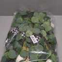 Fall Garland with Lights,Eucalyptus Garland with Berries Pumpkins PineconeFarmhouse Mantle Table Garlands for Thanksgiving Christmas Home Decor