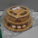 Cat Ball Track Toy with Puzzle Top, Wooden Cat Toys for Indoor Cats with Spinning Balls, Interactive Large Cat Ball Tower for Kitten Kitty Exercise Mental Physical