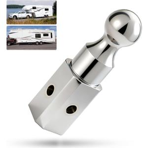 Gooseneck Hitch Ball 2-5/16", High Rise Gooseneck Ball, Chrome-Plated Finish, 30,000 lbs Trailer Hitches Hi-Rise Ball for B&W Trailer Hitches GNXA2050