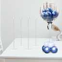 TEKXYZ 23.6 Inch Height Clear Acrylic Balloon Stand for Table Centerpiece Decoration, Set of 4