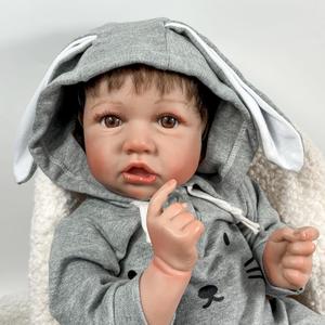 Realistic Reborn Baby Dolls Boy, 22 Inches Realistic Newborn Soft Vinyl Baby Dolls Toy with Bunny Jumpsuit, Birthday Baby Doll Gift for Kids Age 3 + Realistic Reborn Baby Dolls Boy, 22 Inches Realistic Newborn Soft Vinyl Baby Dolls Toy with Bunny Jumpsuit, Birthday Baby Doll Gift for Kids Age 3 +