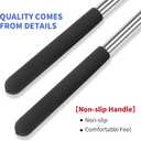 One Pair Upgrade Garage Torsion Spring Winding Rods, Winding Bars with Non-Slip Handle for Adjusting or Replacing Garage Door Tension Springs - Size 17.3"